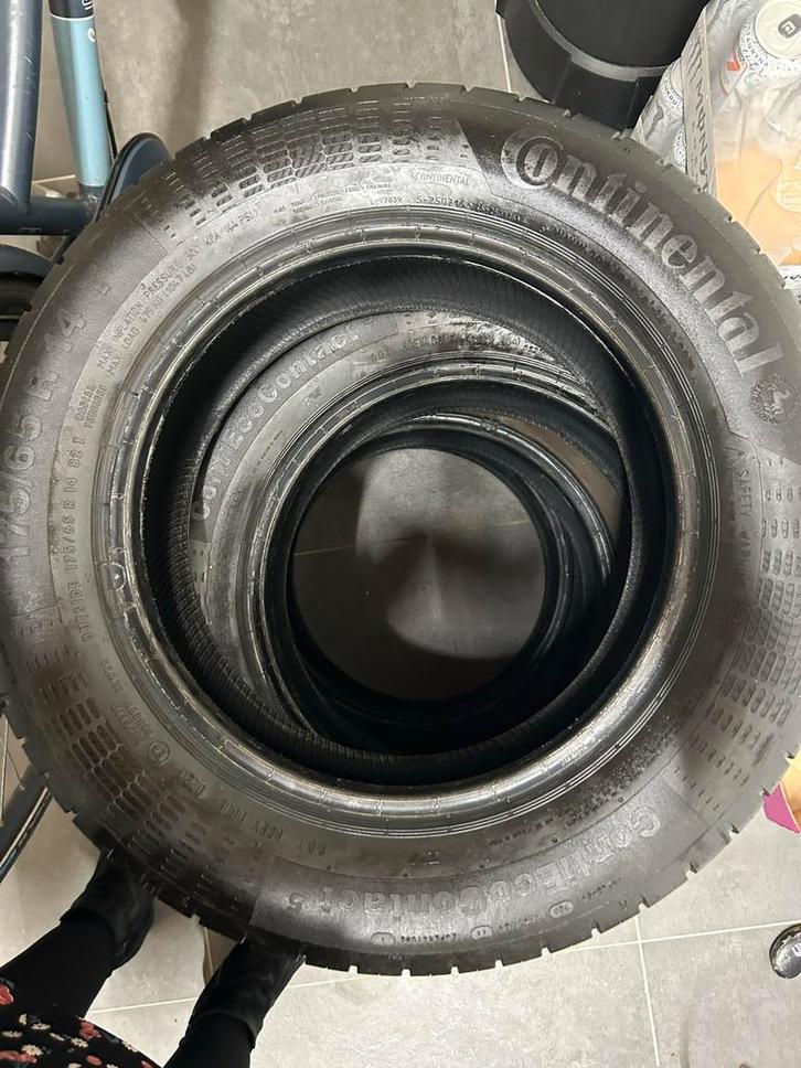 4x Continental Contact 5 Zomerbanden 175/65 R14, Auto-onderdelen, Klein materiaal, Gebruikt, Ophalen