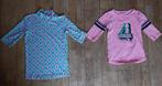 shirts 3/4 mouw maat 134 / 140, Ophalen of Verzenden, Gebruikt, Meisje, Shirt of Longsleeve