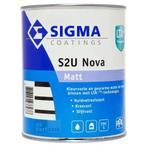 2x Sigma S2U Nova Matt Lak - Wit 2,5Liter, Doe-het-zelf en Verbouw, Schildersmaterialen, Ophalen of Verzenden, Nieuw