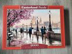 Castorland puzzel Along the river 2000 stukjes, Ophalen of Verzenden, Meer dan 1500 stukjes, Gebruikt, Legpuzzel