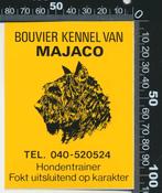 Sticker: Bouvier Kennel Majaco (3), Ophalen of Verzenden, Zo goed als nieuw, Dier en Natuur
