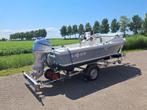 Fassmer 400 nieuw 50 pk Honda met 33 vaaruren en nw trailer, Watersport en Boten, Sloepen, Ophalen, Binnenboordmotor, Zo goed als nieuw