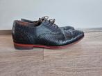 Floris van bommel schoenen krokodillen leer donkerblauw, Kleding | Heren, Schoenen, Ophalen of Verzenden, Zo goed als nieuw, Blauw