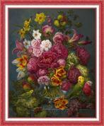 # Borduurpatroon; Bloemstuk 3 #, Verzenden, Nieuw, Handborduren, Patroon