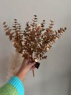 Bronskleurige kunstbloemen / eucalyptus nieuw met kaartje, Ophalen of Verzenden, Nieuw, Binnen