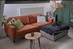 Cognac kleurige bank, Ophalen, Gebruikt, Driepersoons, 75 tot 100 cm