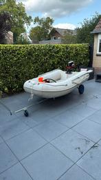 Rubberboot quicksilver met 4 pk mercury en handtrailer, Watersport en Boten, Gebruikt, Benzine, Minder dan 70 pk, Ophalen