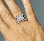 zilveren heren ring met Zirconia/Zirkonia zilver 925, Sieraden, Tassen en Uiterlijk, Ringen, O.T., 20 of groter, Wit, Nieuw