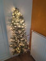 Kunst Kerstboom (half) 170cm hoog met sneeuw en verlichting, Ophalen of Verzenden, Zo goed als nieuw