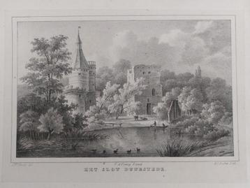 50 / Slot Wijk bij Duurstede Litho uit 1846 beschikbaar voor biedingen