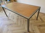 Stoere eettafel, Huis en Inrichting, Tafels | Eettafels, Ophalen, Gebruikt, Metaal, 50 tot 100 cm