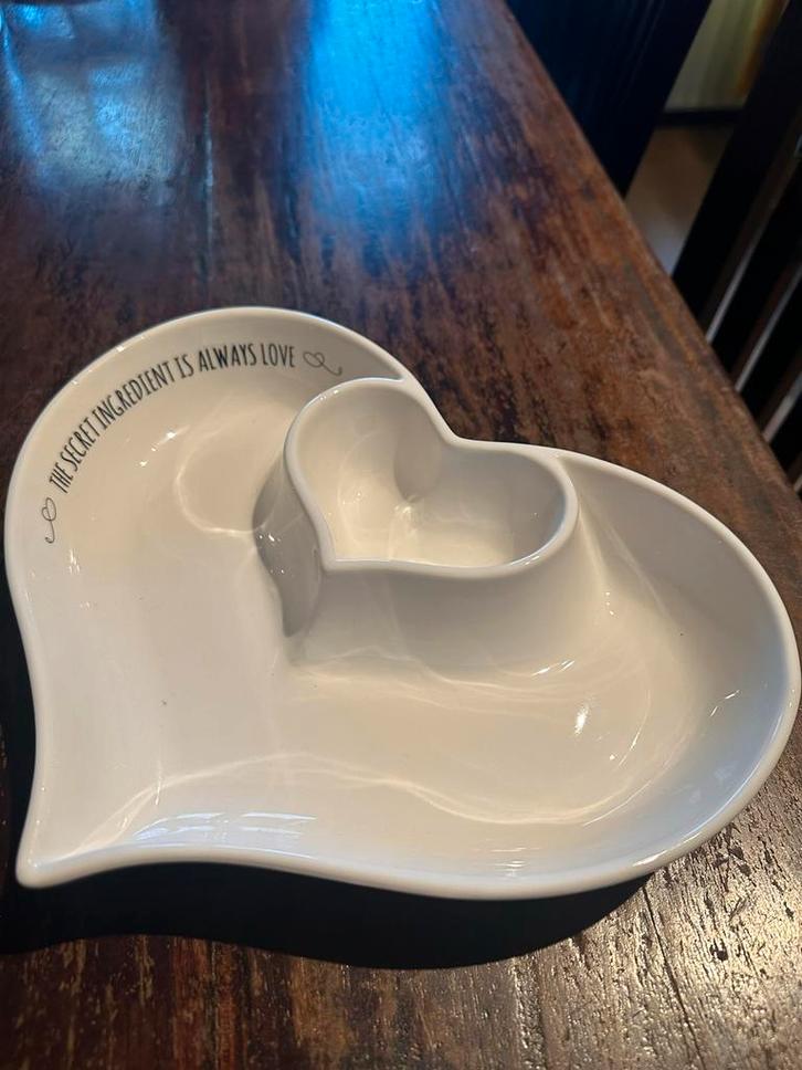 Riviera Maison Hart Schaal Nieuw, Huis en Inrichting, Woonaccessoires | Schalen en Manden, Nieuw, Schaal, Overige vormen, Porselein of Keramiek