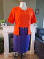 Caroline Biss schitterende oranje paarse jurk 38 M Gratis V., Maat 38/40 (M), Verzenden, Oranje, Zo goed als nieuw
