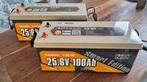 Power Queen LiFePO4 25.6V 100Ah (thuisaccu)met Bluetooth, Ophalen of Verzenden, Gebruikt