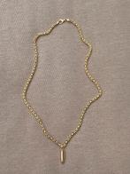 14 karaat koningsketting met kogel hanger, Ophalen of Verzenden, Zo goed als nieuw, Goud