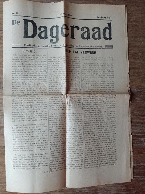 Zeer oude en bijzondere Nederlandse kranten, Verzamelen, Tijdschriften, Kranten en Knipsels, Krant, Nederland, 1920 tot 1940, Ophalen of Verzenden