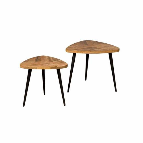 Salontafel Set Mango - Livinn Zevenaar, Huis en Inrichting, Tafels | Salontafels, Nieuw, Overige houtsoorten, Ophalen of Verzenden