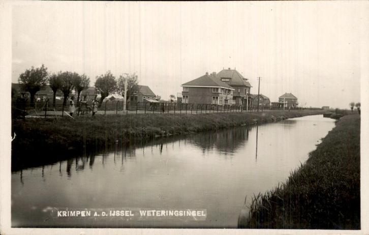 Krimpen a.d. IJssel - Weteringsingel, Verzamelen, Ansichtkaarten | Nederland, Ongelopen, Zuid-Holland, Voor 1920, Ophalen of Verzenden