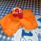 Schildpad knuffeldoekje oranje Unitoys met rammelaar, Ophalen of Verzenden, Zo goed als nieuw, Overige typen
