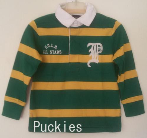 Ralph Lauren rugby groen/geel maat 92 *NIEUW*, Kinderen en Baby's, Kinderkleding | Maat 92, Nieuw, Jongen, Shirt of Longsleeve