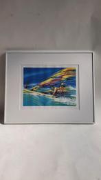 Sparts litho Surfer, Lia van Hengstum, genummerd. S41, Minder dan 50 cm, Minder dan 50 cm, Schilderij, Gebruikt