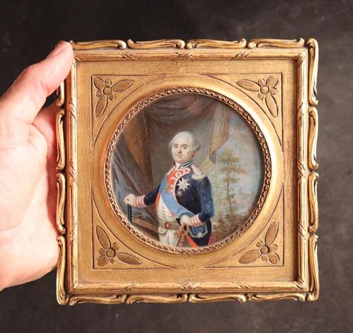 18e eeuws portret Lodewijk XV, Antiek en Kunst, Kunst | Schilderijen | Klassiek, Verzenden