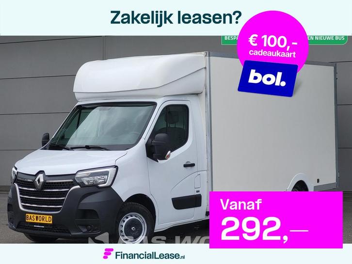 Renault Master 145PK Bakwagen Lowliner Achterdeuren Airco Cr, Auto's, Bestelauto's, Bedrijf, Lease, Financial lease, Airconditioning
