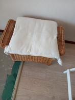 Riete bankje prijs € 15.00, Huis en Inrichting, Banken | Voetenbanken en Poefen, Ophalen of Verzenden, Rechthoekig, 125 cm of meer