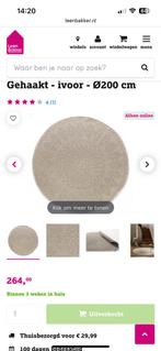 Vloerkleed diameter 200cm, Huis en Inrichting, Stoffering | Vloerbedekking, Ophalen, Zo goed als nieuw