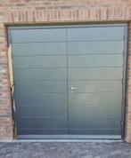 Dubbele garagedeuren incl. kozijn B222xH220, Doe-het-zelf en Verbouw, Kozijnen en Schuifpuien, Ophalen, Gebruikt, Deurkozijn, 150 tot 225 cm