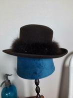 Bruine vilten hoed bontrand strassteentjes matelootje, Matelootje, Hoed, Zo goed als nieuw, 58 cm (L, 7¼ inch) of meer
