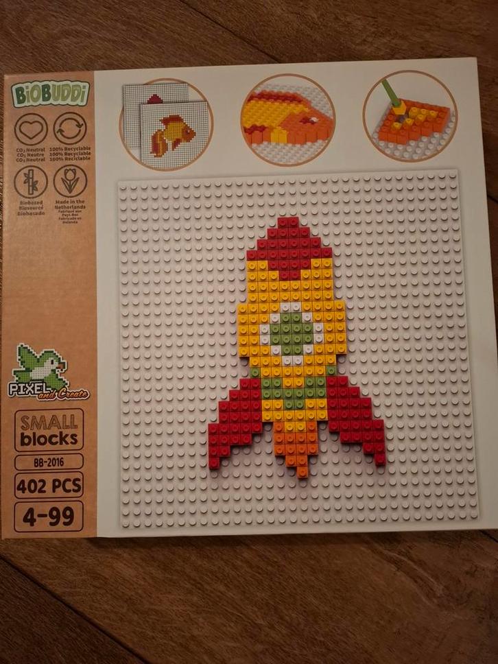 Biobuddi Pixel & Create Small Blocks - Nieuwstaat, Kinderen en Baby's, Speelgoed | Bouwstenen, Zo goed als nieuw, Overige merken