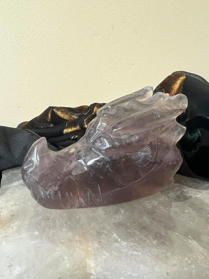 Draak schedel skull beschermt wijsheid passie kundalini, Sieraden, Tassen en Uiterlijk, Edelstenen, Nieuw, Ophalen of Verzenden