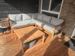 Mooie zo goed als nieuwe houten loungeset incl. Tafel, Tuin en Terras, Tuinsets en Loungesets, Ophalen, Zo goed als nieuw, Hout