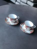2 Royal Stafford koffie kop- en schotels, Huis en Inrichting, Keuken | Servies, Verzenden, Zo goed als nieuw, Overige stijlen