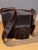 Echt lederen handtas, schoudertas, Aunts&Uncles., Sieraden, Tassen en Uiterlijk, Tassen | Schoudertassen, Ophalen of Verzenden