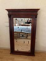 Antieke verweerde grote spiegel, Antiek en Kunst, Ophalen, Rechthoekig