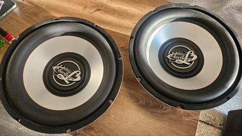 2x Heritage HRW124 Subwoofer 12" 4 Ohm 1000W, Auto diversen, Autospeakers, Gebruikt, Ophalen of Verzenden
