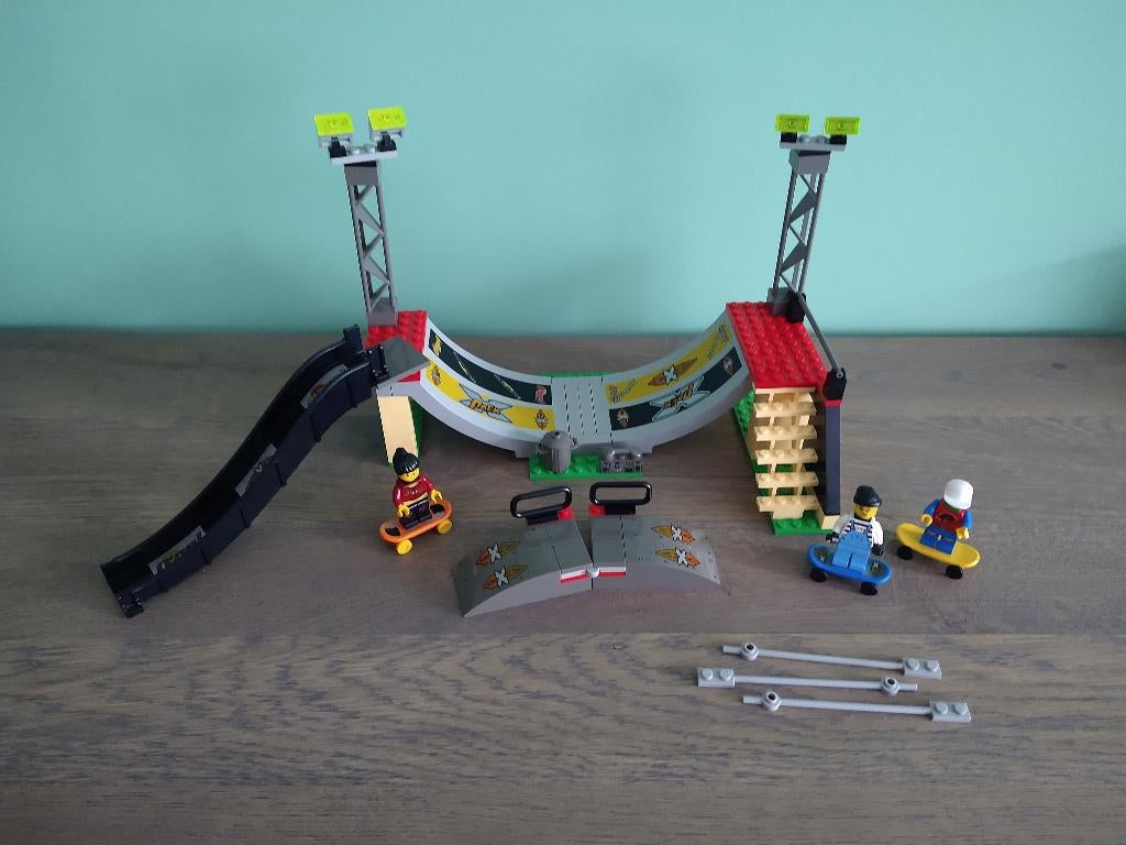 Lego Extreme Stunts 6738 Skatebaan Skateboard challenge, Ophalen of Verzenden, Zo goed als nieuw, Complete set, Lego