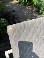 Twee Arco Frame stoelen Hout en stof, Hout, Twee, Bruin, Ophalen of Verzenden
