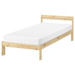 Ikea bed Neiden. Zo goed als nieuw., Huis en Inrichting, Ophalen, 90 cm, Eenpersoons, Wit