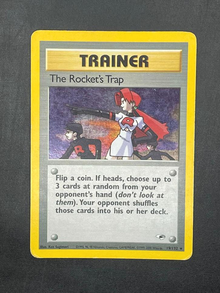 The Rocket's Trap 19/132, Hobby en Vrije tijd, Verzamelkaartspellen | Pokémon, Zo goed als nieuw, Losse kaart, Foil, Ophalen of Verzenden