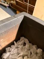 Strakke stenenbloempot, Ophalen, Steen, Vierkant, Zo goed als nieuw