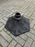 Parasol standaard rustiek gietsijzer, Ophalen of Verzenden, Zo goed als nieuw, Minder dan 1 meter, Parasolvoet