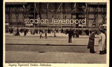 Rotterdam, Stadion Feyenoord, met veel volk, ca. 1938, gel. beschikbaar voor biedingen