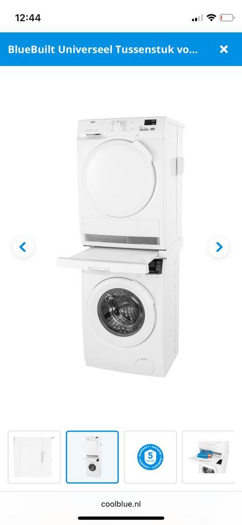 BlueBuilt Universeel Tussenstuk voor Wasmachine en Droger, Witgoed en Apparatuur, Onderdelen en Toebehoren, Zo goed als nieuw