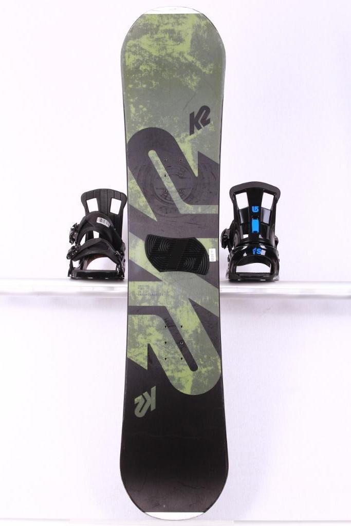 130 snowboard K2 EST. 87, black/green, p-tex topsheet, Sport en Fitness, Snowboarden, Gebruikt, Board, Verzenden