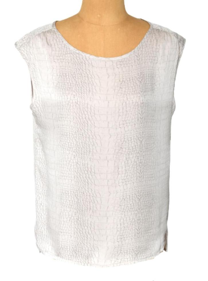 Repeat pailletten top, oud roze/zalm, Mt. L, Kleding | Dames, Tops, Zo goed als nieuw, Maat 42/44 (L), Roze, Zonder mouw, Verzenden