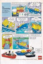 Retro reclame 1989 Lego Miniland vrachtschip versteking, Overige typen, Ophalen of Verzenden