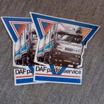 Twee oude stickers.   DAF parts service.  Onderdelen express, Ophalen of Verzenden, Zo goed als nieuw, Overige typen